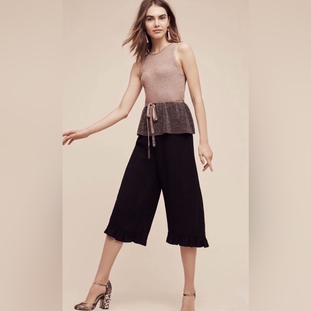 Anthropologie Moth Riella Sleeveless Knit Top XXS P